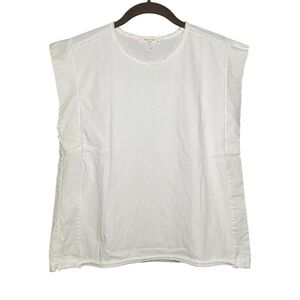 Rag & Bone White Sleeveless Crewneck Top Size Small Minimalist
